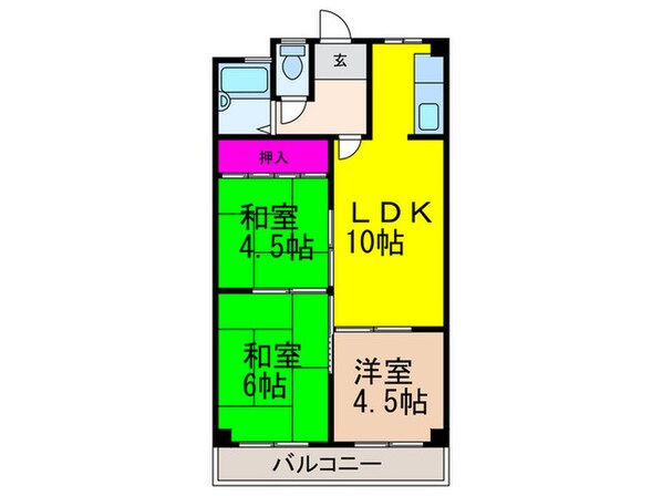 第2藤マンションの物件間取画像